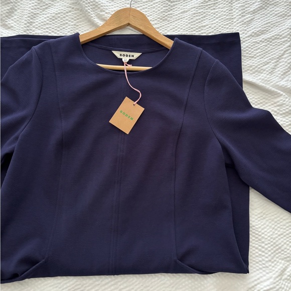 Boden Navy Ellen Ottoman Shift Dress - Picture 4 of 9